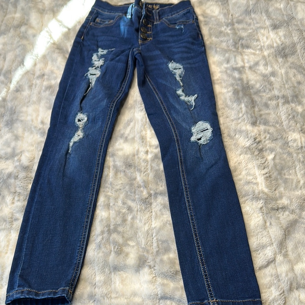 Blue Distressed Jeans